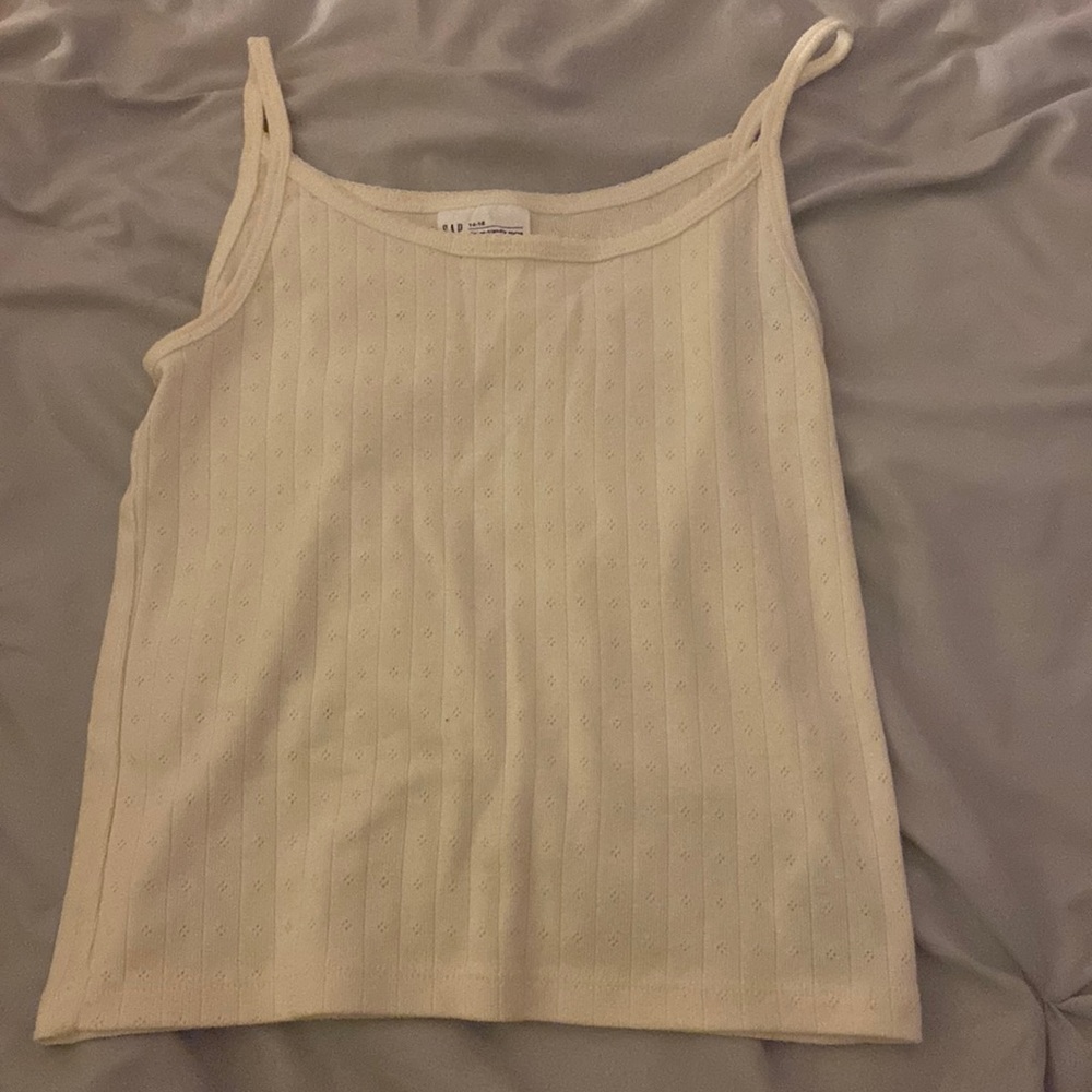 Cream white tank top from GAP teens